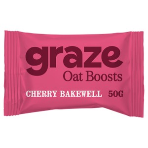 Graze Snack Box Oat Boosts Cherry Bakewell Flapjack 50g