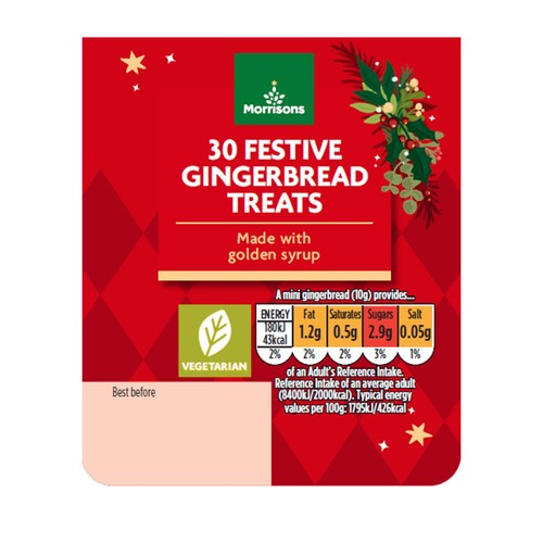 Morrisons 30 Festive Gingerbread Treats
