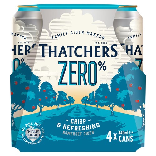 Thatchers Zero Cider 4x440ml