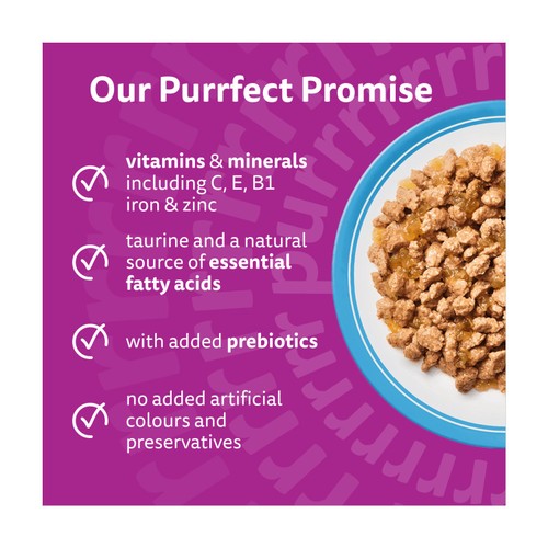 Whiskas Senior 11+ Fish Favourites Wet Cat Food Pouches in Jelly 12 x 85g