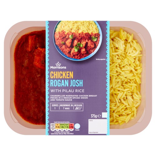 Morrisons Indian Chicken Rogan Josh & Pilau Rice