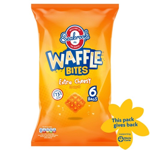 Seabrook Extra Cheesy Flavour Waffle Bites 6 x 16g