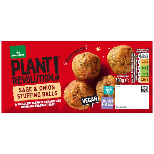 Morrisons Plant Revolution Sage And Onion Stuffing Balls 300g