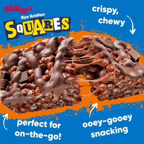 Kellogg's Rice Krispies Squares Chocolatey Orange Snack Bars 4x36g