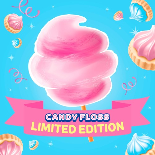 McVitie's Iced Gems Candy Floss Flavour 5 x 23g