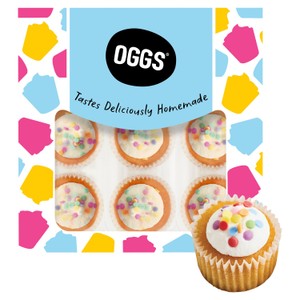 OGGS Mini Vanilla Cupcakes 9pk NEW