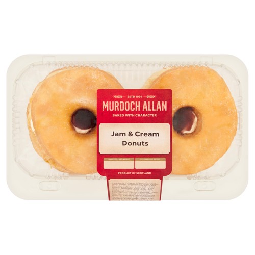 Murdoch Allan Craft Bakery Jam Cream Donuts
