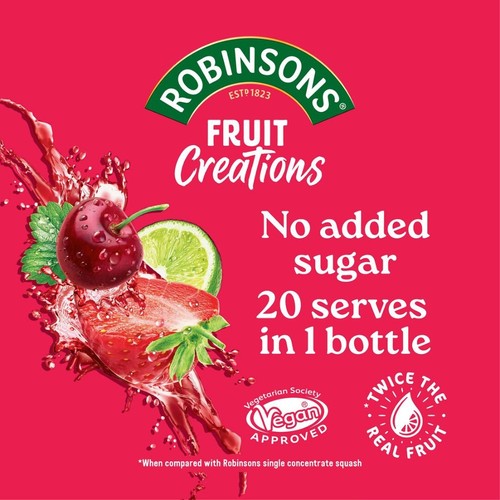 Robinsons Creations Strawberry, Cherry & Lime 1L