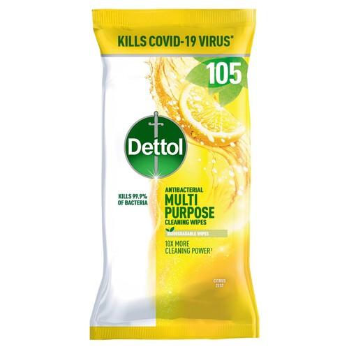 Dettol Multi Purpose Wipes Citrus