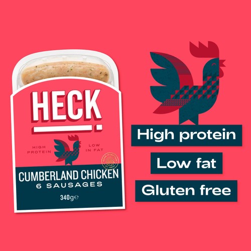Heck! Cumberland Chicken Sausages 340G