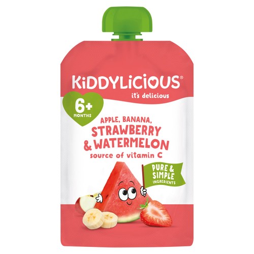 Kiddylicious Apple, Banana, Strawberry & Watermelon 100g