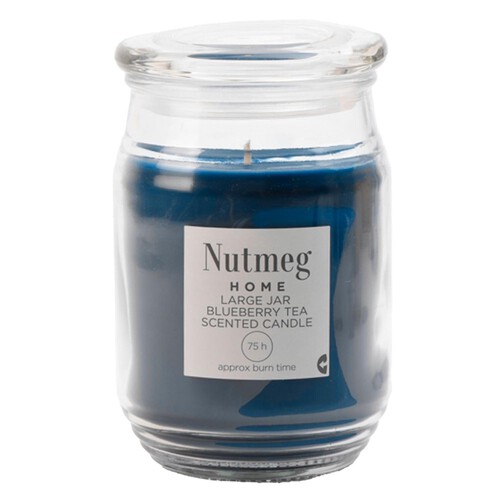 Nutmeg Home Large Jar Blueberry Tea Scented Candle