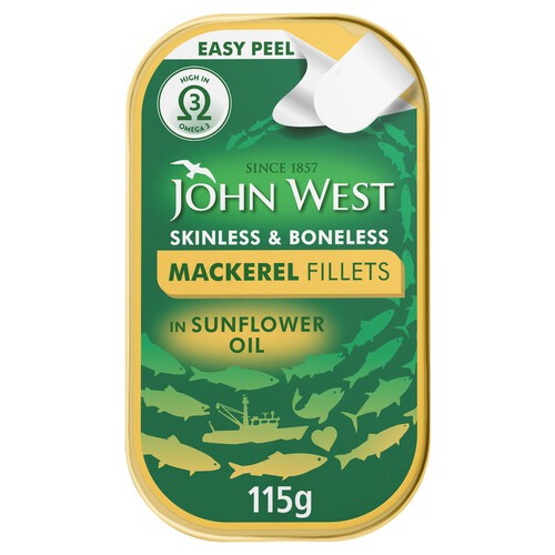 John West Mackerel Fillets In Sunflower Oil (115g)