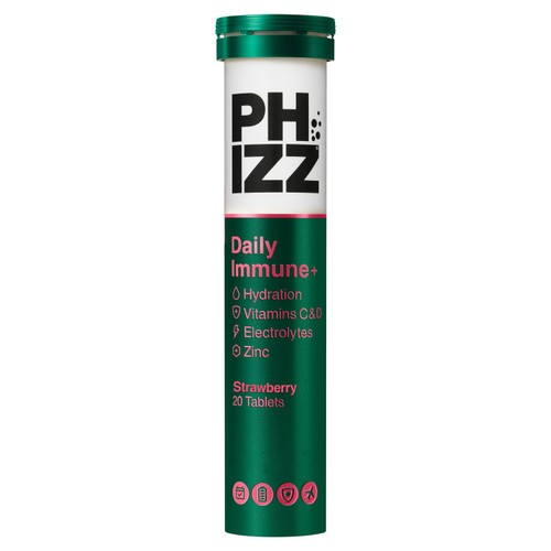 Phizz Daily 3In1 Immune Effervescent Strawberry 20 Pack