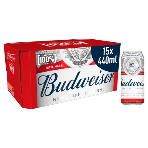 Budweiser Lager Beer Cans