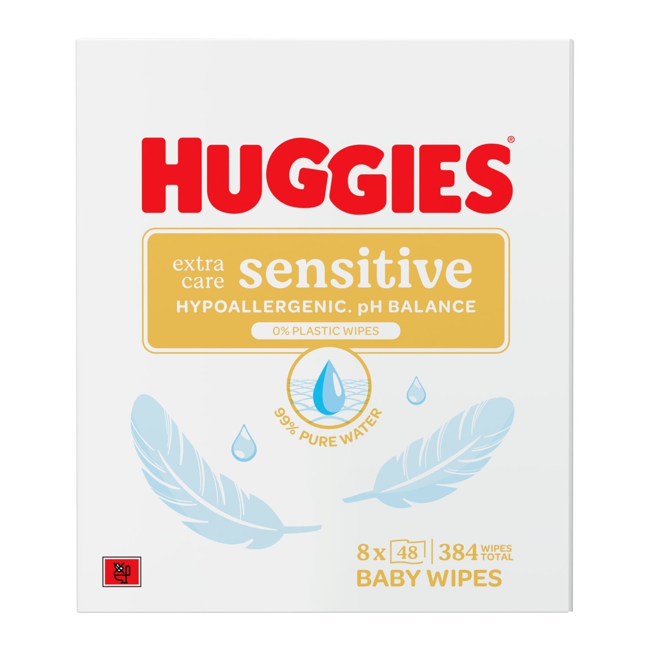 Huggies Extra Care 8 x 48 Wipes