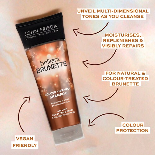 John Frieda Brilliant Brunette Moisturising Shampoo 