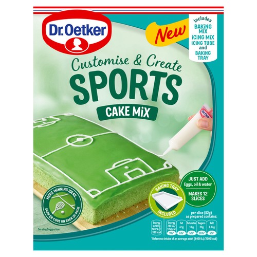 Dr. Oetker Sports Tray Bake Cake Mix 443G