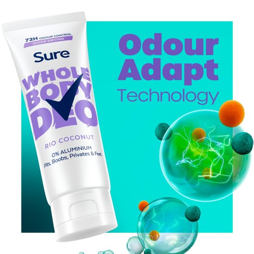 Sure Women Rio Coconut 72H Whole Body Deodorant Cream 