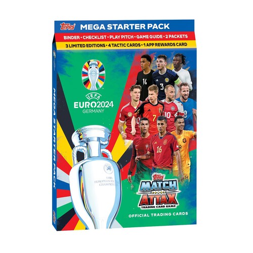 Official Euro Match Attax 2024 Starter Pack Football Cards 