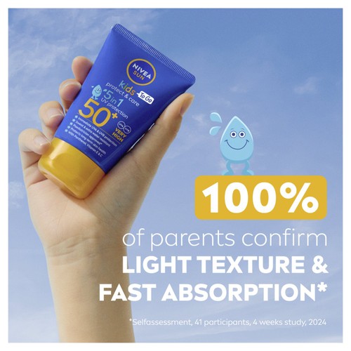 NIVEA SUN Kids Protect & Care Sun Cream To Go SPF50+