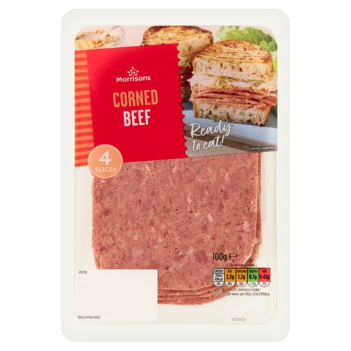 Morrisons 4 Corned Beef Slices   100g