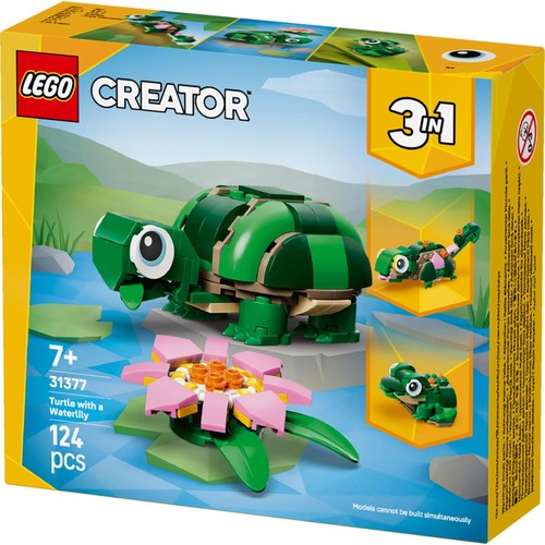 Lego Creator Turtle With A Water Lily Flower 31377