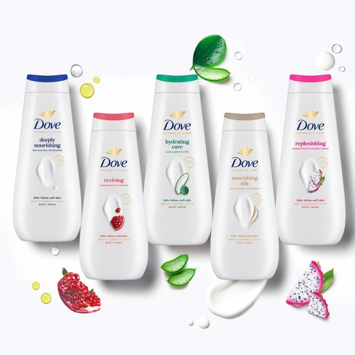 Dove Deeply Nourishing Advanced Care Body Wash  225ml