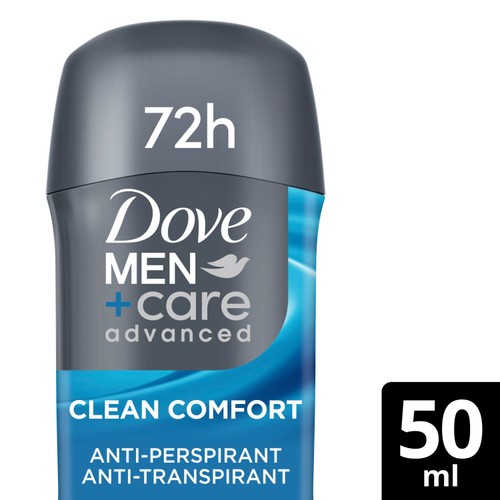 Dove For Men Anti Perspirant Stick Clean Comfort 50ml