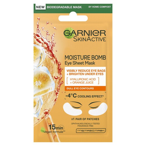 Garnier Moisture Bomb Orange Eye Tissue Mask