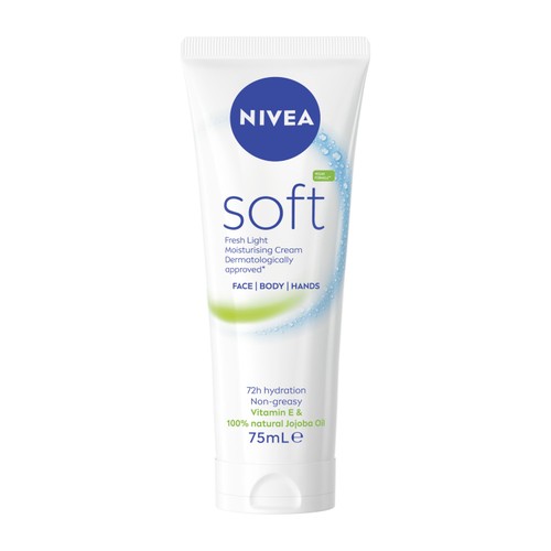 NIVEA Soft Moisturiser for Face Hands & Body