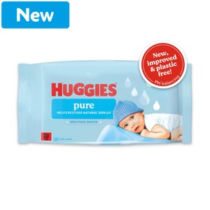 Huggies 48 Pure Baby Wipes 48 per pack