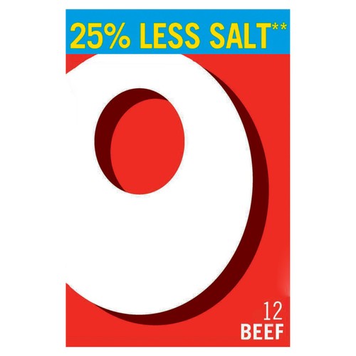 Oxo Reduced Salt Beef Stock 12 Cubes 71g