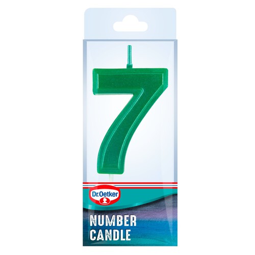 Dr. Oetker Number 7 Candle