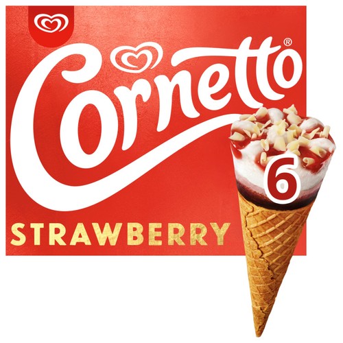 Cornetto Ice Cream Cone Strawberry