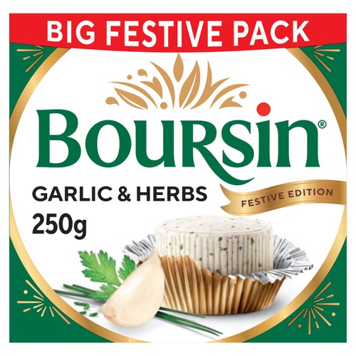 Boursin Garlic & Herbs Soft French Cream Cheese 250g