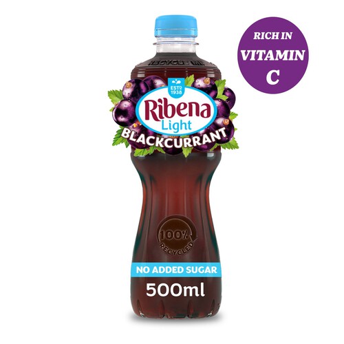 Ribena Blackcurrant Juice Drink No Added Sugar 