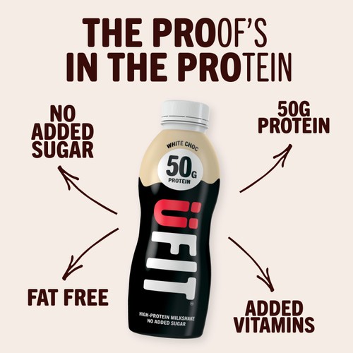 Ufit High Protein Shake Drink White Chocolate
