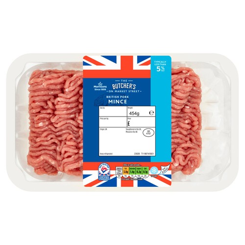 Morrisons British Minced Pork 5% Fat 