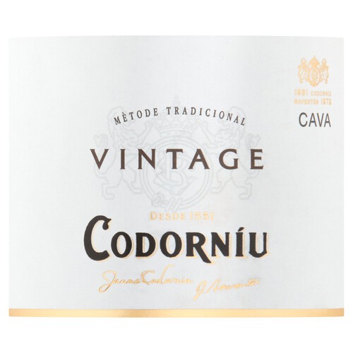 Codorniu Vintage Organic Cava Brut 