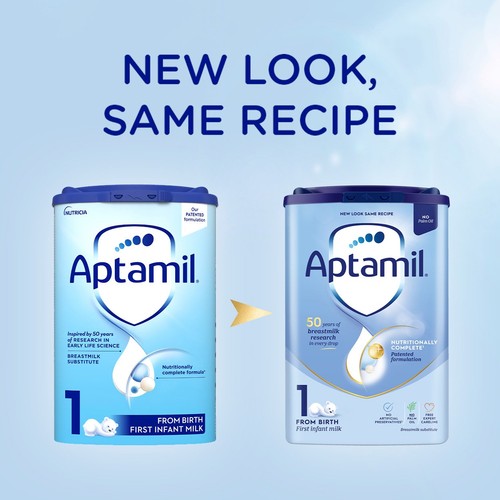Aptamil 1 First Infant Baby Milk Powder Formula From Birth   800g