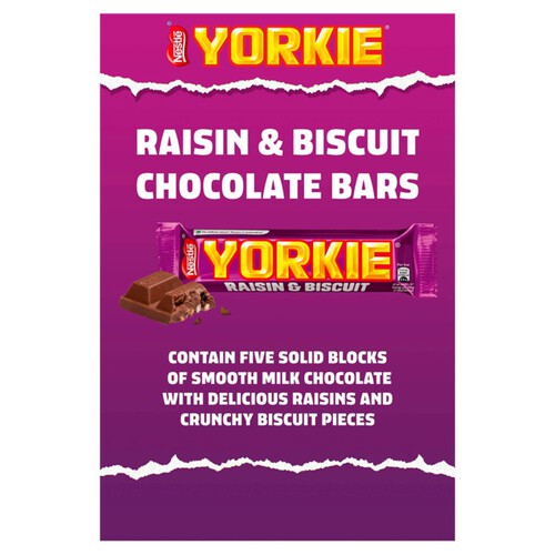 Yorkie Raisin & Biscuit Chocolate Bar Multipack 3 Pack