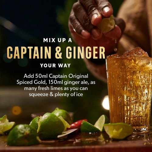 Captain Morgan Spiced Gold Rum Based Spirit Drink   1L