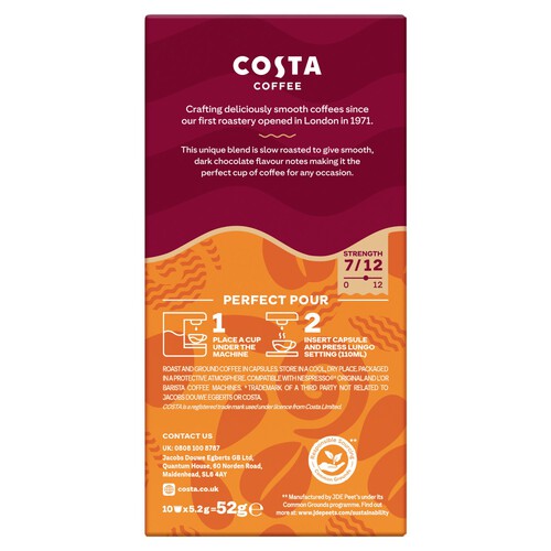 Costa Coffee Medium Roast Capsules 