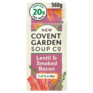 New Covent Garden Lentil & Smoked Bacon Soup 560G