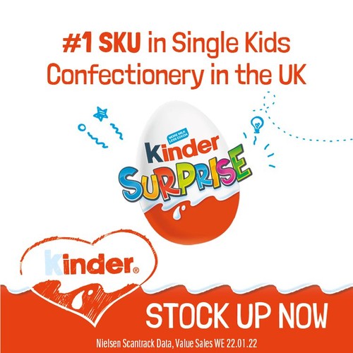 Kinder Surprise Milk Chocolate Single Egg   20g