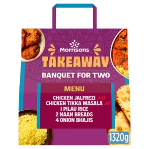 Morrisons Takeaway Banquet For Two- Chicken Korma & Chicken Tikka Masala