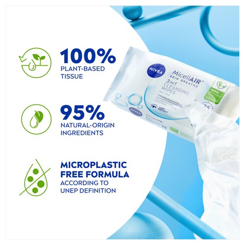 NIVEA Micellar Biodegradable Cleansing Face Wipes 