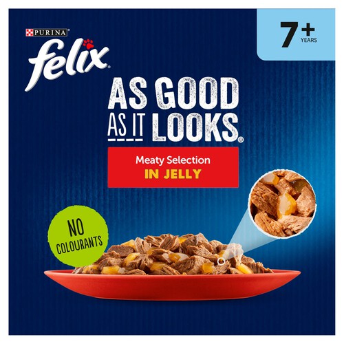 Felix Senior 7+ As Good As It Looks Meat Selection in Jelly