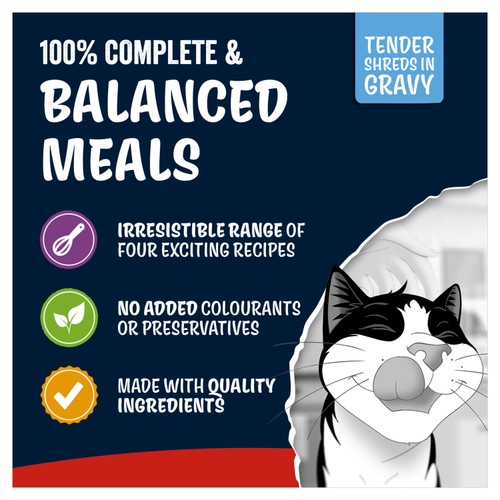 Felix Tasty Shreds Farm Selection in Gravy Wet Cat Food